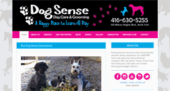 Desktop Screenshot of dogsensedaycare.com